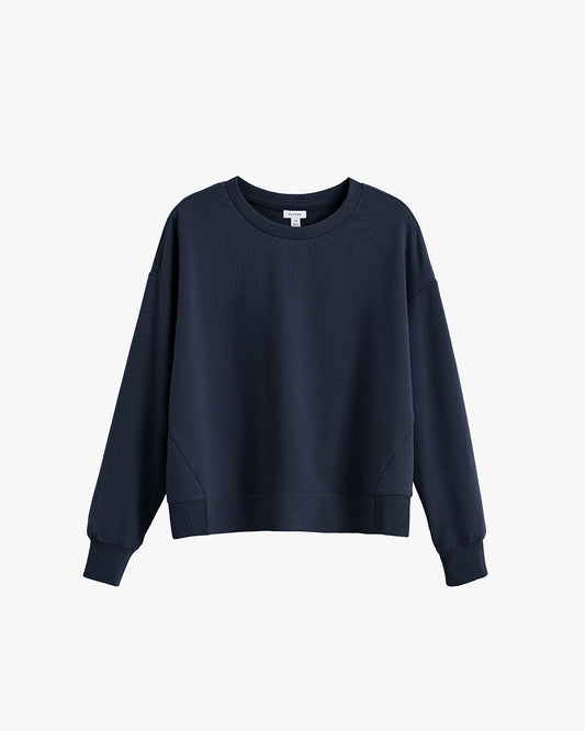 Luxury Fleece Cropped Sweatshirt for Women Soft Cozy Everyday Wear