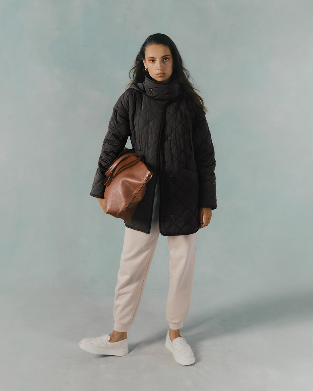 Luxury Convertible Quilted Puffer Jacket for Women Versatile Warm Lightweight