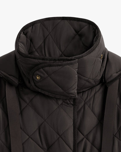 Luxury Convertible Quilted Puffer Jacket for Women Versatile Warm Lightweight
