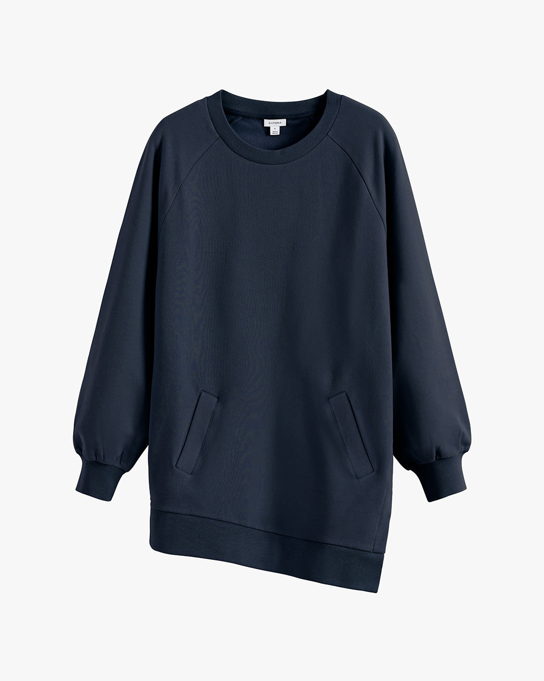 Long Fleece Crewneck Sweatshirt for Women Cozy Relaxed Everyday Style