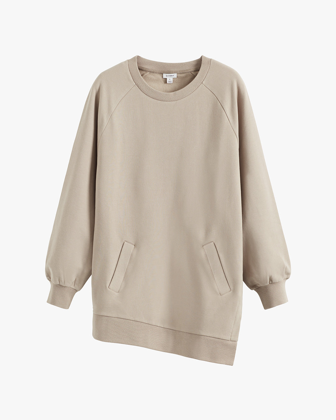 Long Fleece Crewneck Sweatshirt for Women Cozy Relaxed Everyday Style