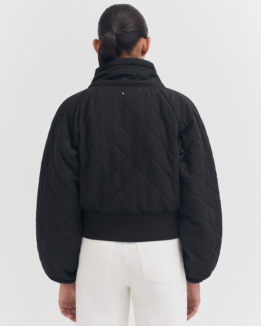 Luxury Balloon Sleeve Cropped Puffer Jacket for Women Lightweight Warm