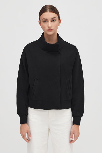 Luxury Fleece Funnel Neck Jacket for Women Soft Cozy Warm