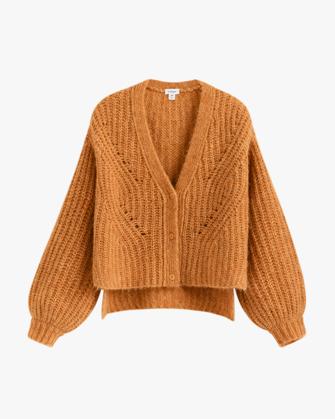 Luxury Alpaca Wool Cropped Cardigan for Women Soft Cozy Warm