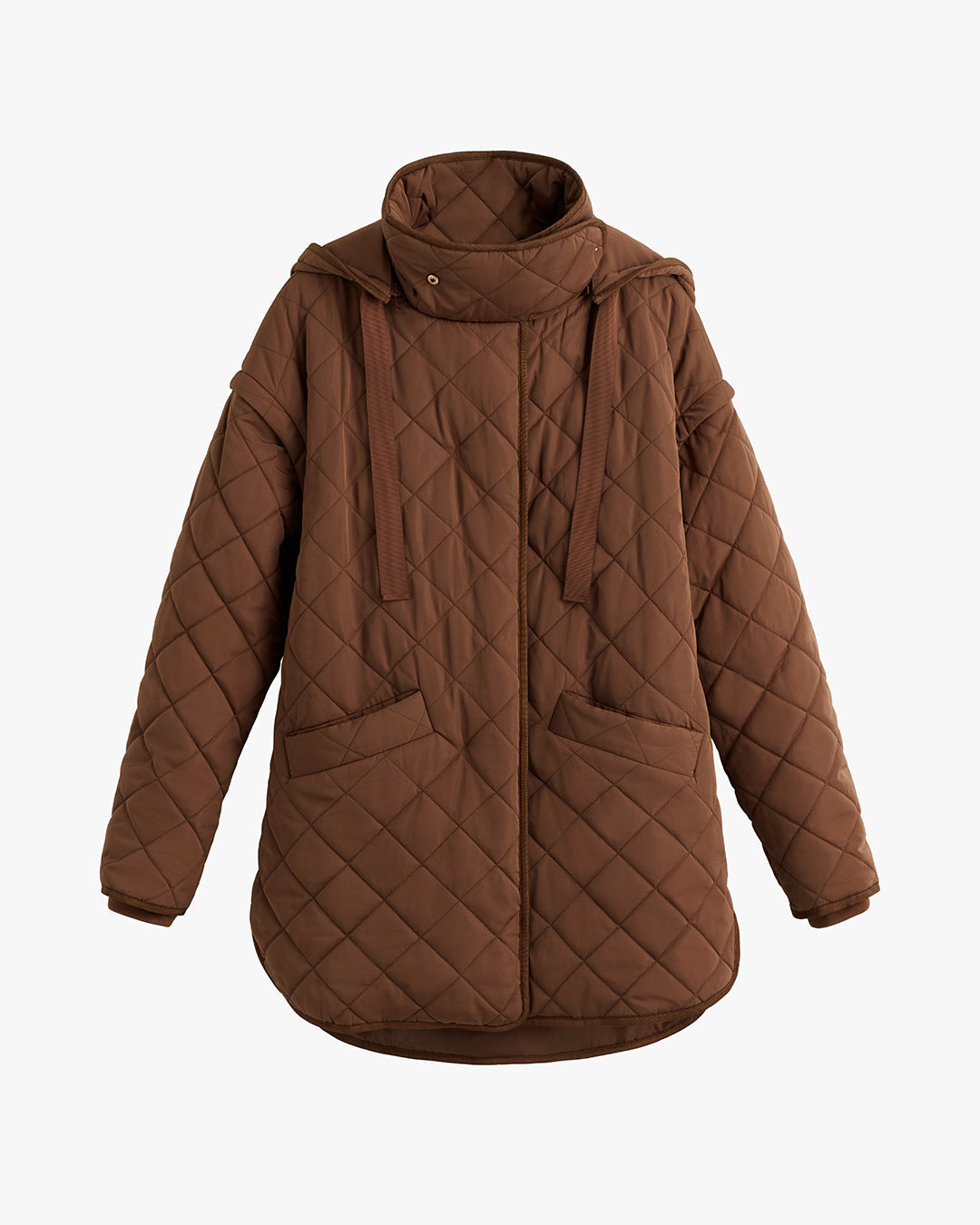 Luxury Convertible Quilted Puffer Jacket for Women Versatile Warm Lightweight