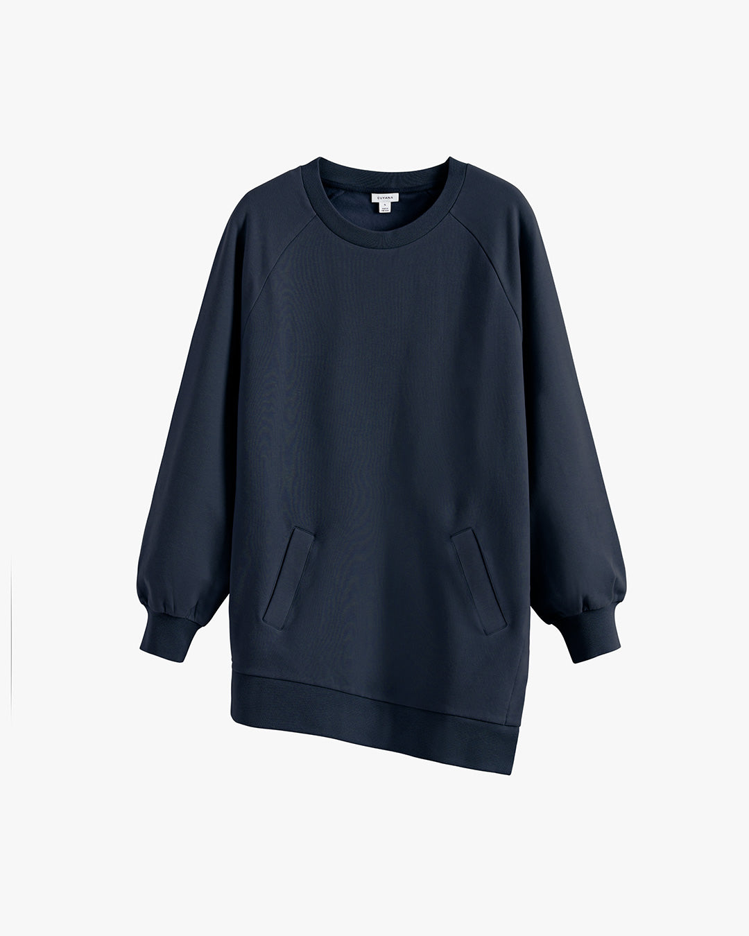 Long Fleece Crewneck Sweatshirt for Women Cozy Relaxed Everyday Style