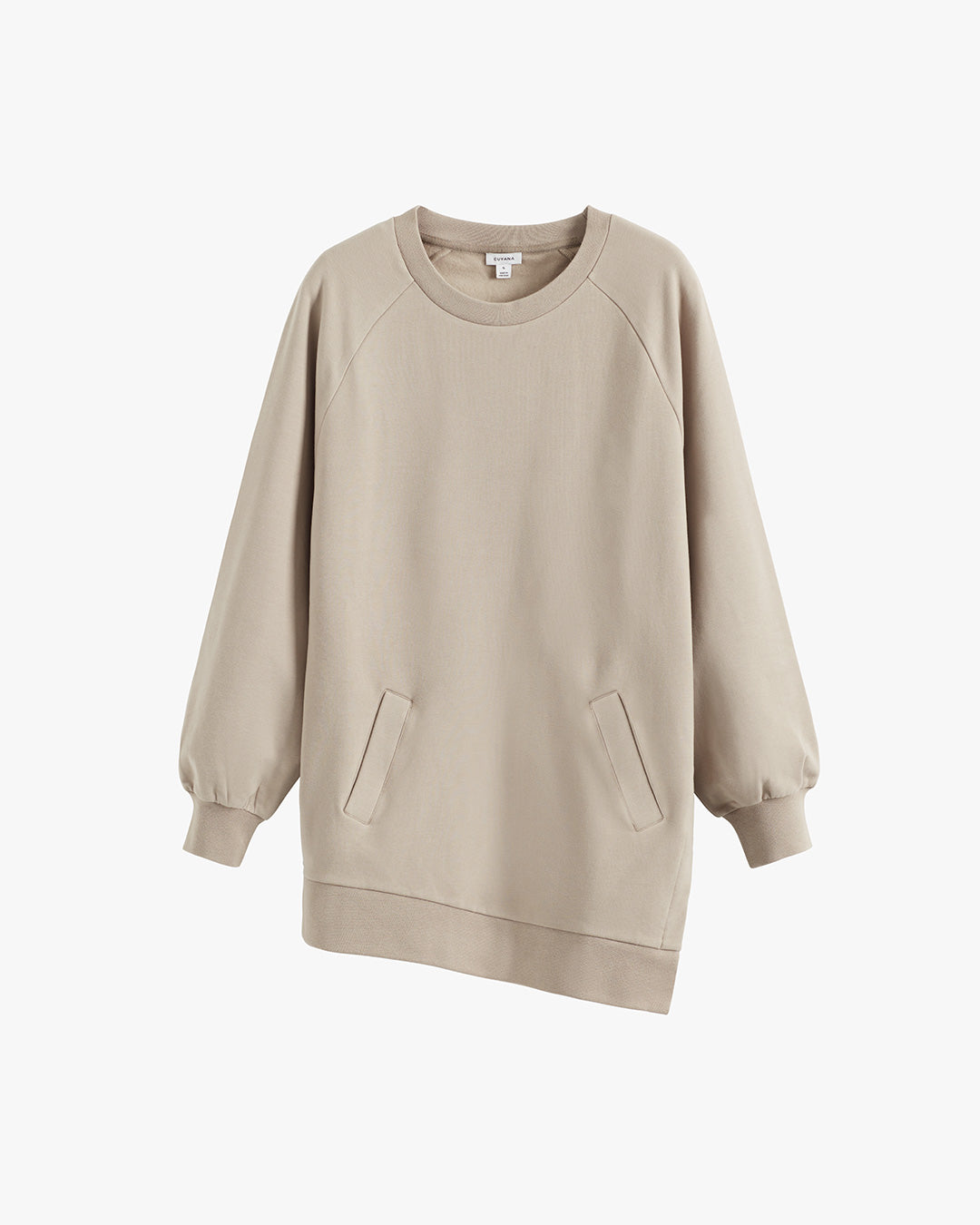 Long Fleece Crewneck Sweatshirt for Women Cozy Relaxed Everyday Style