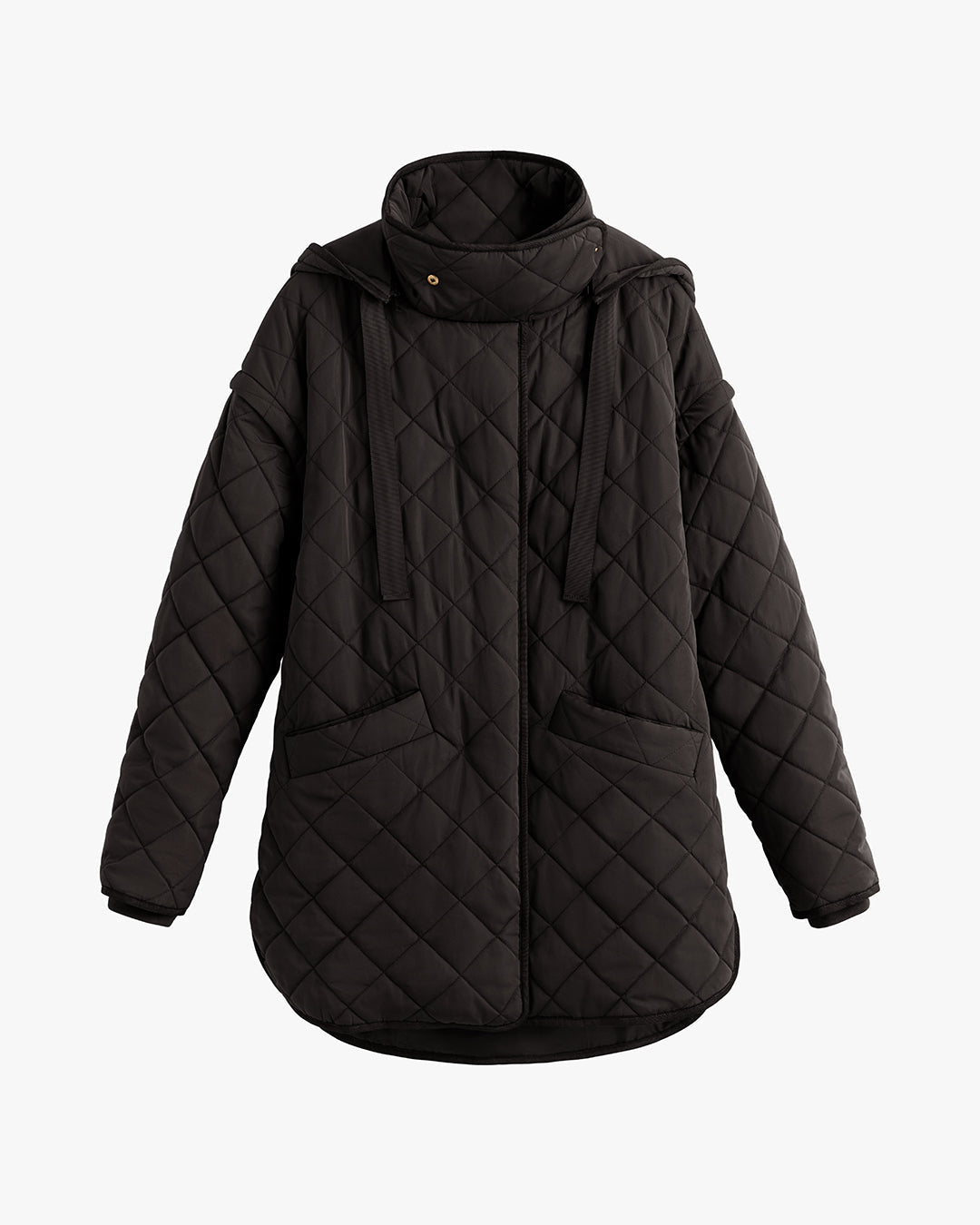 Luxury Convertible Quilted Puffer Jacket for Women Versatile Warm Lightweight