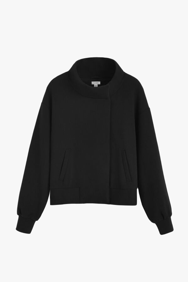 Luxury Fleece Funnel Neck Jacket for Women Soft Cozy Warm