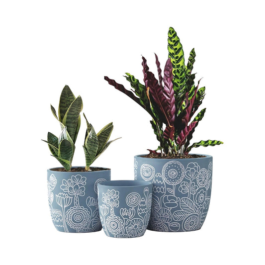 Terracotta Flower Pots Indoor Outdoor Planters With Drainage Holes